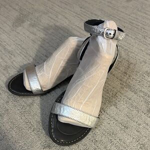 Born Metallic Silver Sandals